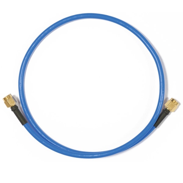 black cable 500mm in length rp sma male to rp sma male pigtai