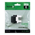 SyscomX CAT6 UTP Keystone Jack - Image 2