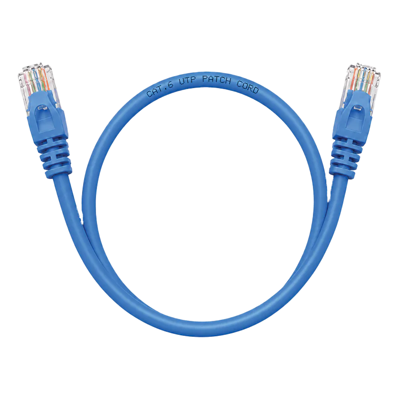 Patch Cord Blue 0.5M SyscomX CAT6 UTP Patch Cord 0.5 Metter – Blue - الصورة 1