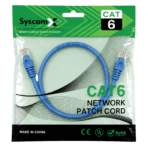 SyscomX CAT6 UTP Patch Cord 0.5 Metter – Blue - الصورة 2