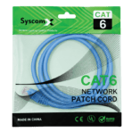 SyscomX CAT6 UTP Network Patch Cord 1 Meter – Blue Color - Image 2