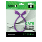 SyscomX CAT6 UTP Patch Cord 0.3 Metter – Purple - Image 2