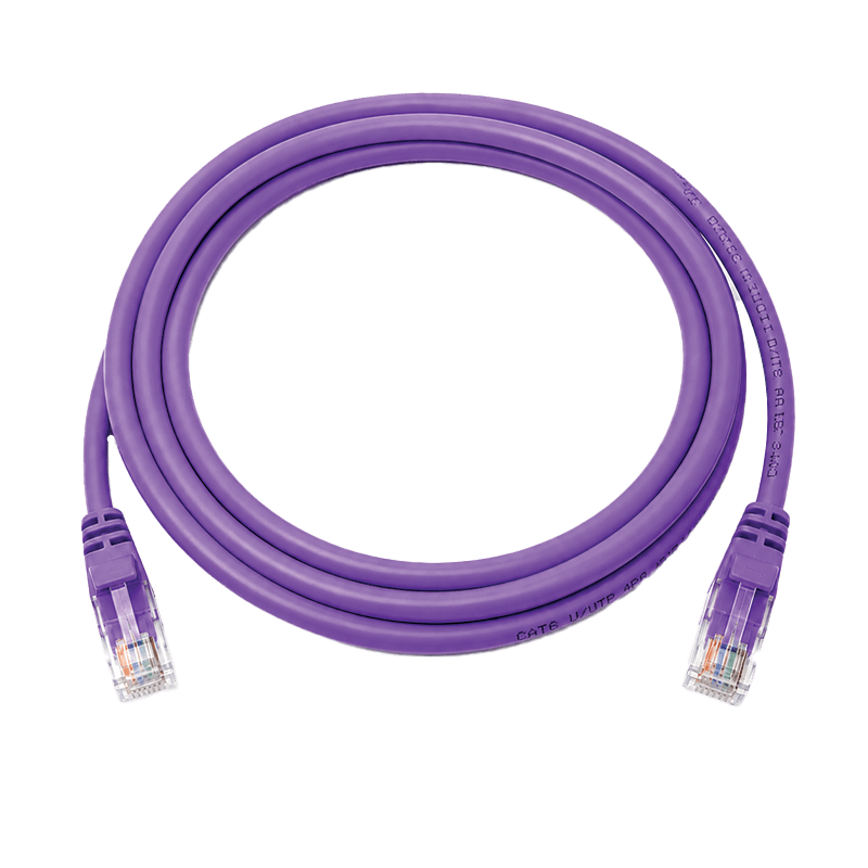 Patch Cord Purpule 1M SyscomX CAT6 UTP Network Patch Cord 1 Meter – Purple Color - الصورة 1