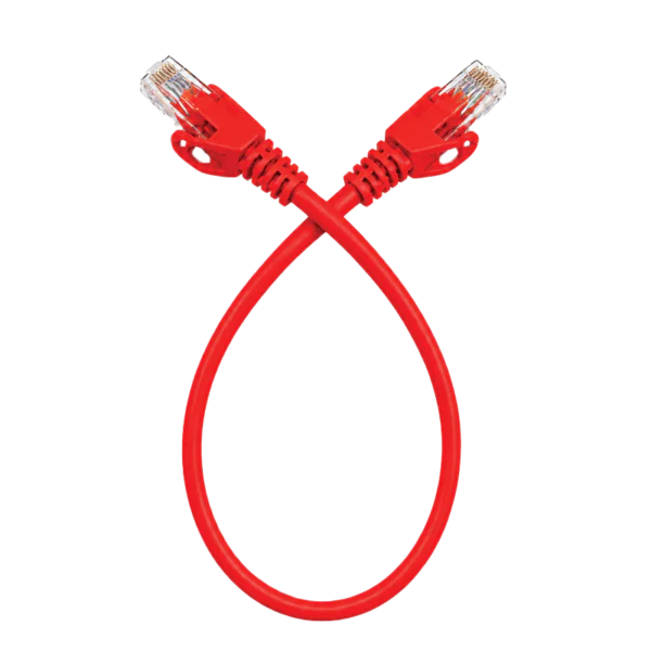 SyscomX CAT6 UTP Patch Cord 0.3 Metter– Red