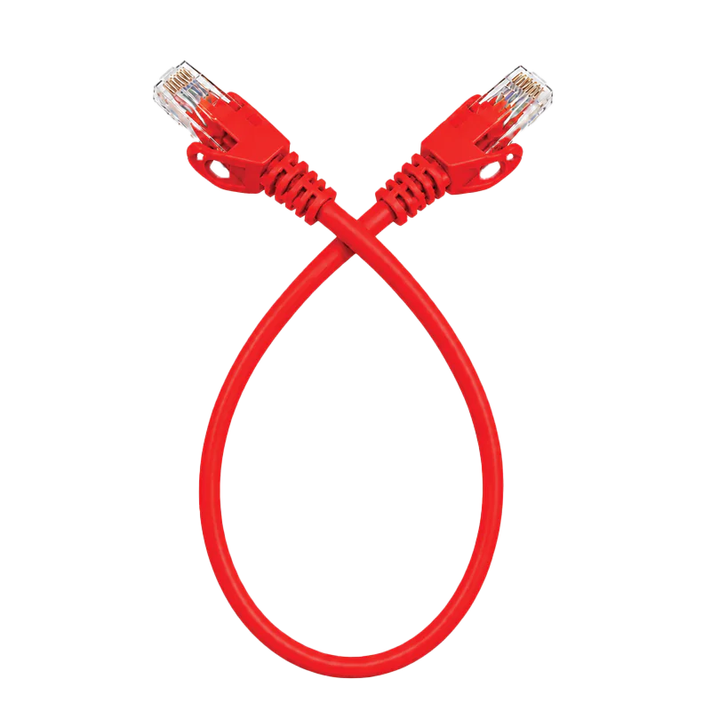 SyscomX CAT6 UTP Patch Cord 0.3 Metter– Red - Image 1