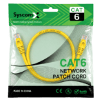 SyscomX CAT6 UTP Patch Cord 0.5 Metter – Yellow - Image 2
