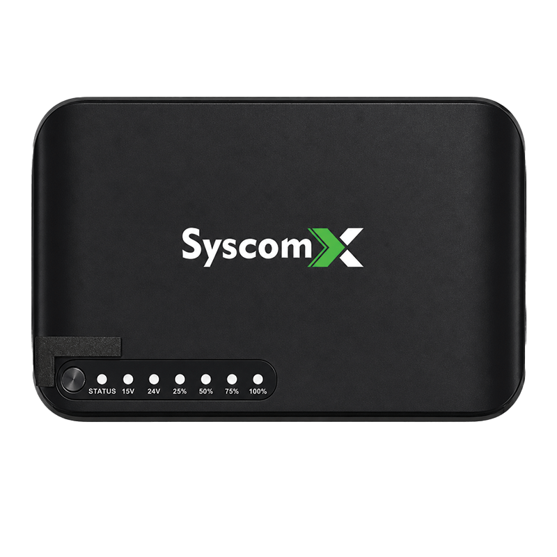 mini dc 10400mah syscomX 3 MINI DC UPS SX-UPS 10400 - الصورة 1